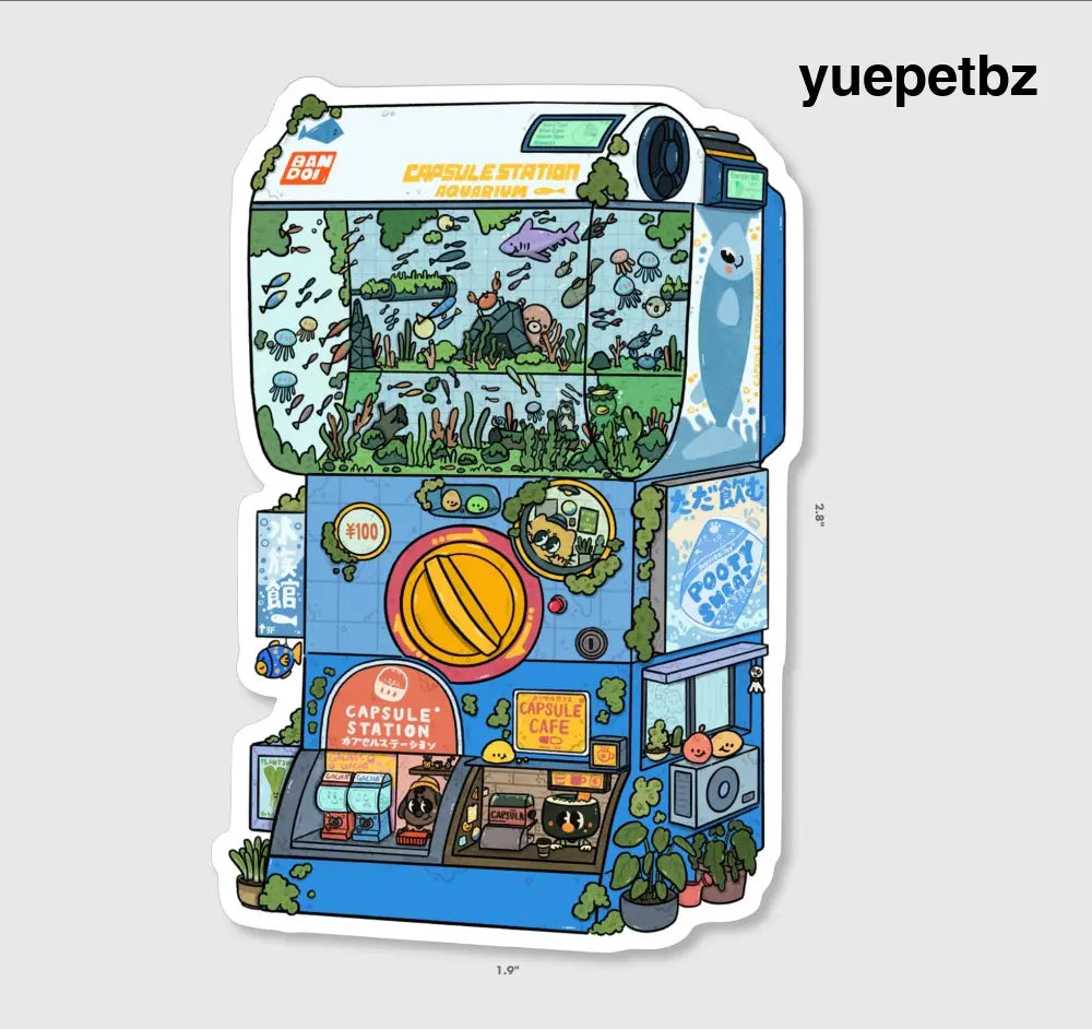 Capsule Station Vinyl Sticker - Sticker